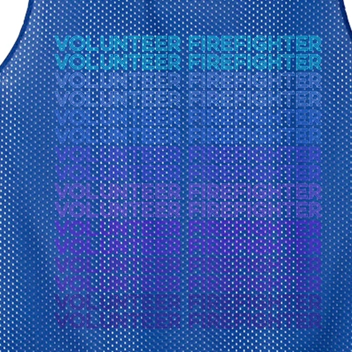 Volunteer Firefighter Fire Rescue Retro Gift Mesh Reversible Basketball Jersey Tank