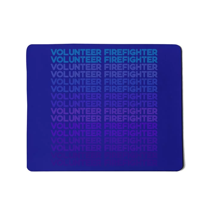 Volunteer Firefighter Fire Rescue Retro Gift Mousepad