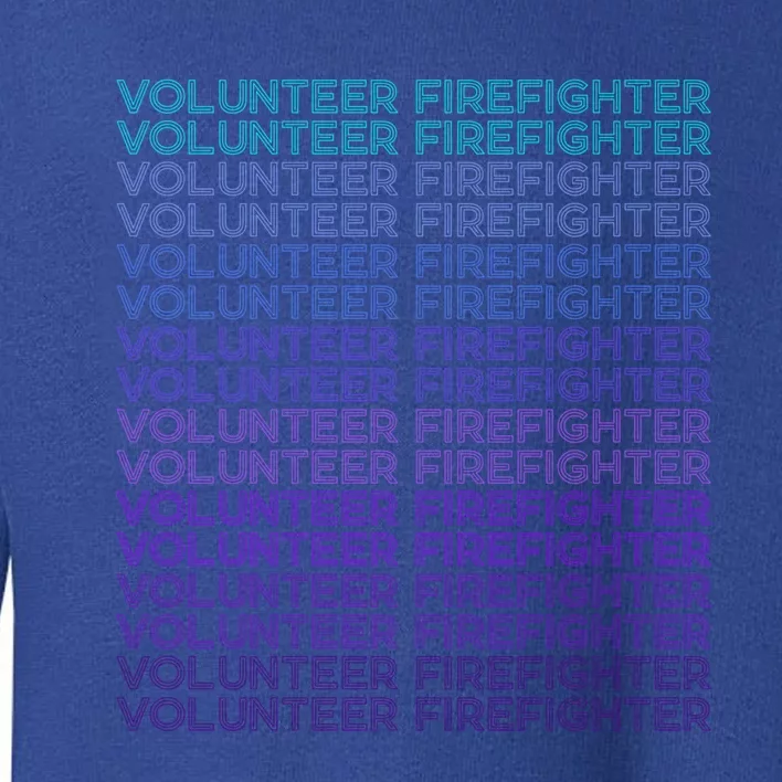 Volunteer Firefighter Fire Rescue Retro Gift Toddler Sweatshirt