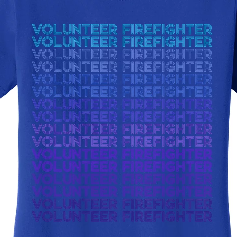 Volunteer Firefighter Fire Rescue Retro Gift Women's T-Shirt