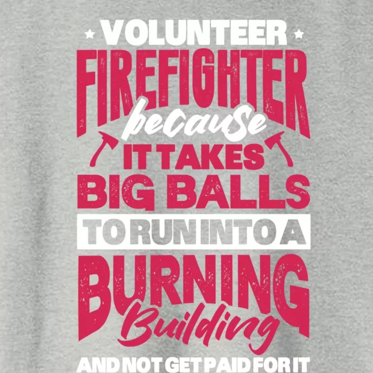 Volunteer Firefighter Fire Firefighting Fire Rescue Meaningful Gift Women's Crop Top Tee