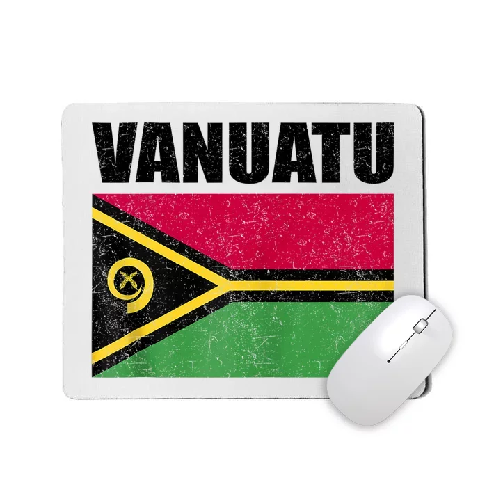 Vanuatu Flag Grunge Vintage Gift Mousepad