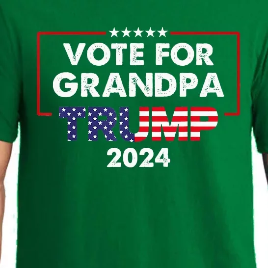 Vote For Grandpa Trump 2024 Election November 5th 2024 Pajama Set