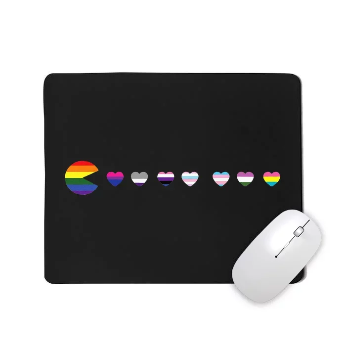 VideoGame Funny Gaming LGBTQ Ally Pride Flag Gamer Mousepad