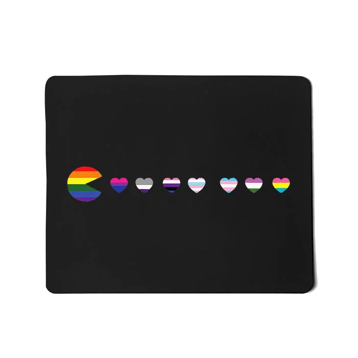 VideoGame Funny Gaming LGBTQ Ally Pride Flag Gamer Mousepad