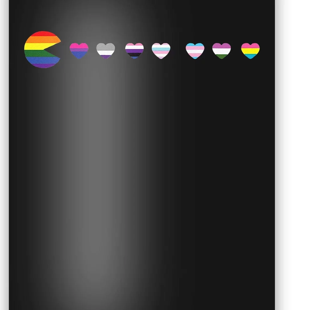 VideoGame Funny Gaming LGBTQ Ally Pride Flag Gamer Poster