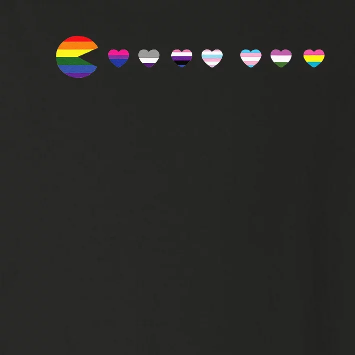 VideoGame Funny Gaming LGBTQ Ally Pride Flag Gamer Toddler Long Sleeve Shirt