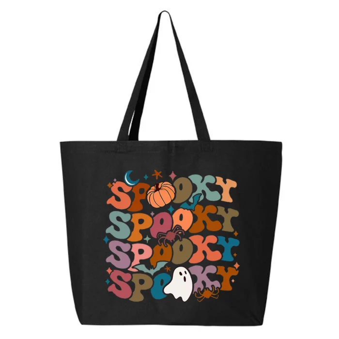 Vintage Floral Ghost Halloween Vibes 25L Jumbo Tote