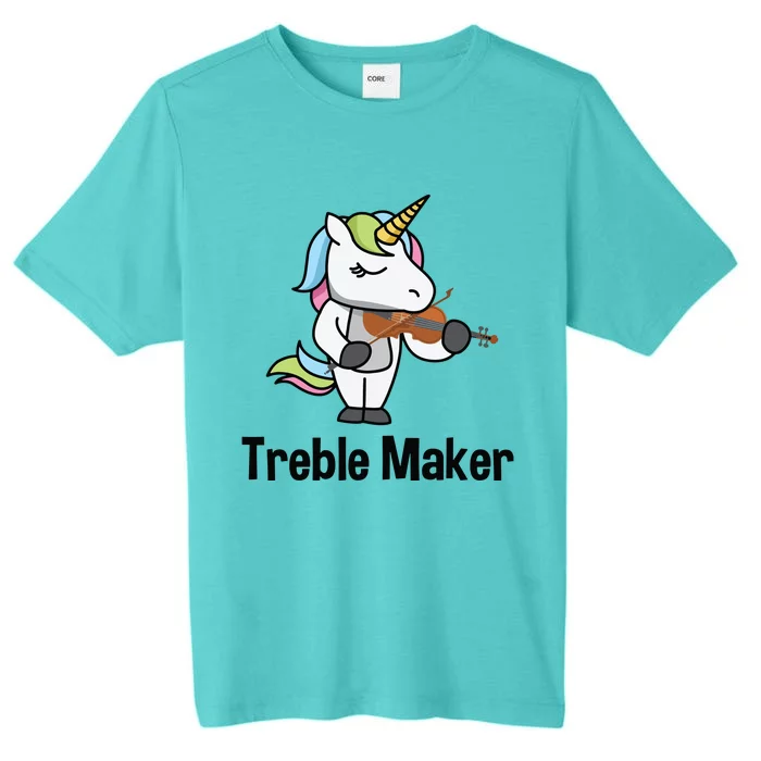 Violin For Girl Treble Maker Unicorn Violinist ChromaSoft Performance T-Shirt