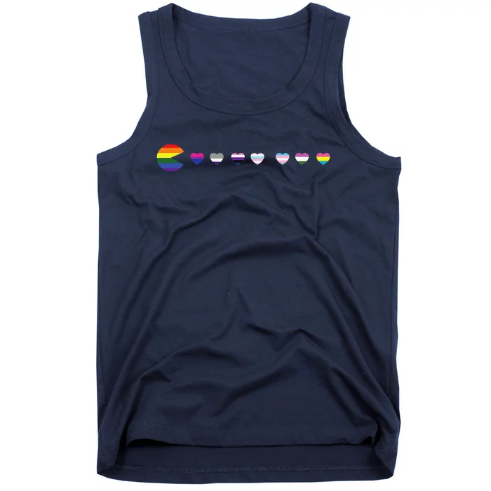 Videogame Funny Gaming Lgbtq Ally Pride Flag Gamer Tank Top