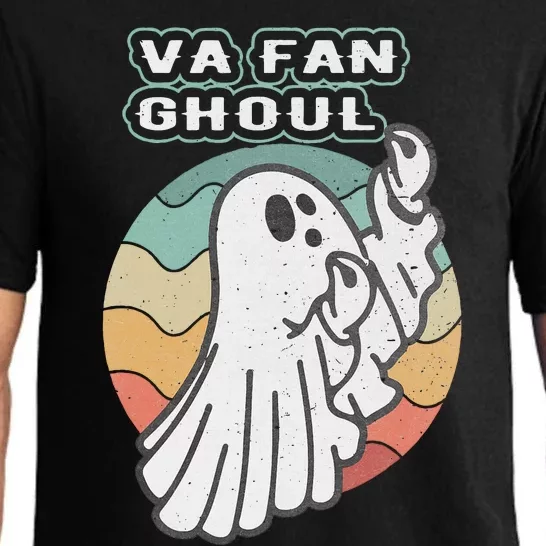 Va Fan Ghoul Funny Ghost Italian Halloween Pajama Set