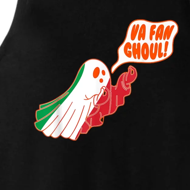 Va Fan Ghoul For Italian Funny Halloween Ghost Ladies Tri-Blend Wicking Tank