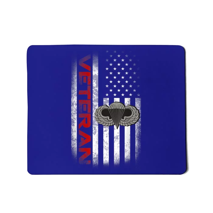 Vintage Flag Gift US Paratrooper Airborne Division Army Veteran Gift Mousepad