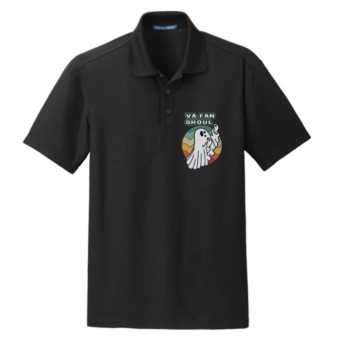 Va Fan Ghoul Funny Ghot Italian Halloween Dry Zone Grid Performance Polo