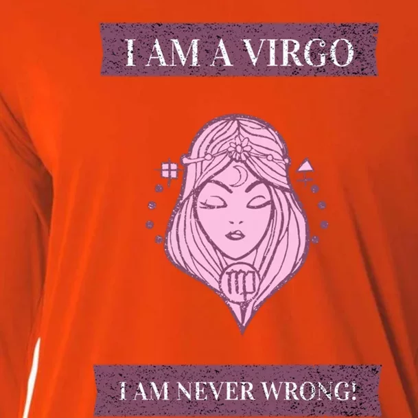 Virgo Funny Gift With Funny Graphic Design Funny Gift Cooling Performance Long Sleeve Crew