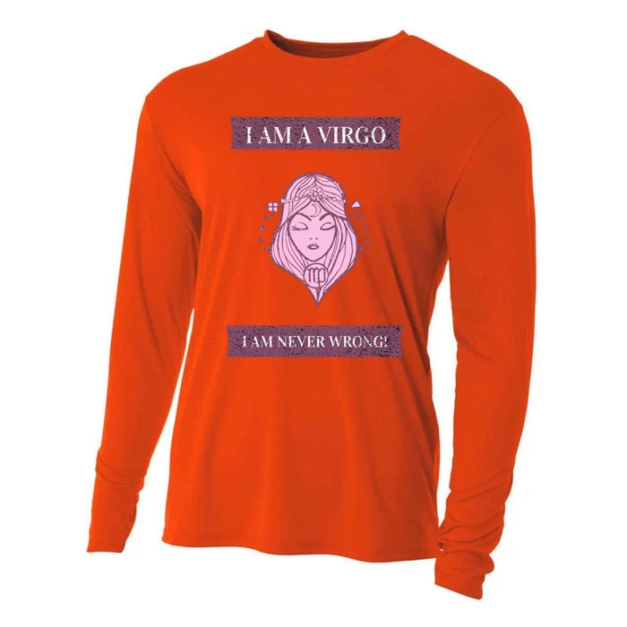 Virgo Funny Gift With Funny Graphic Design Funny Gift Cooling Performance Long Sleeve Crew