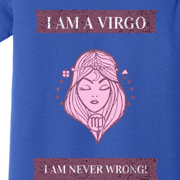 Virgo Funny Gift With Funny Graphic Design Funny Gift Baby Bodysuit