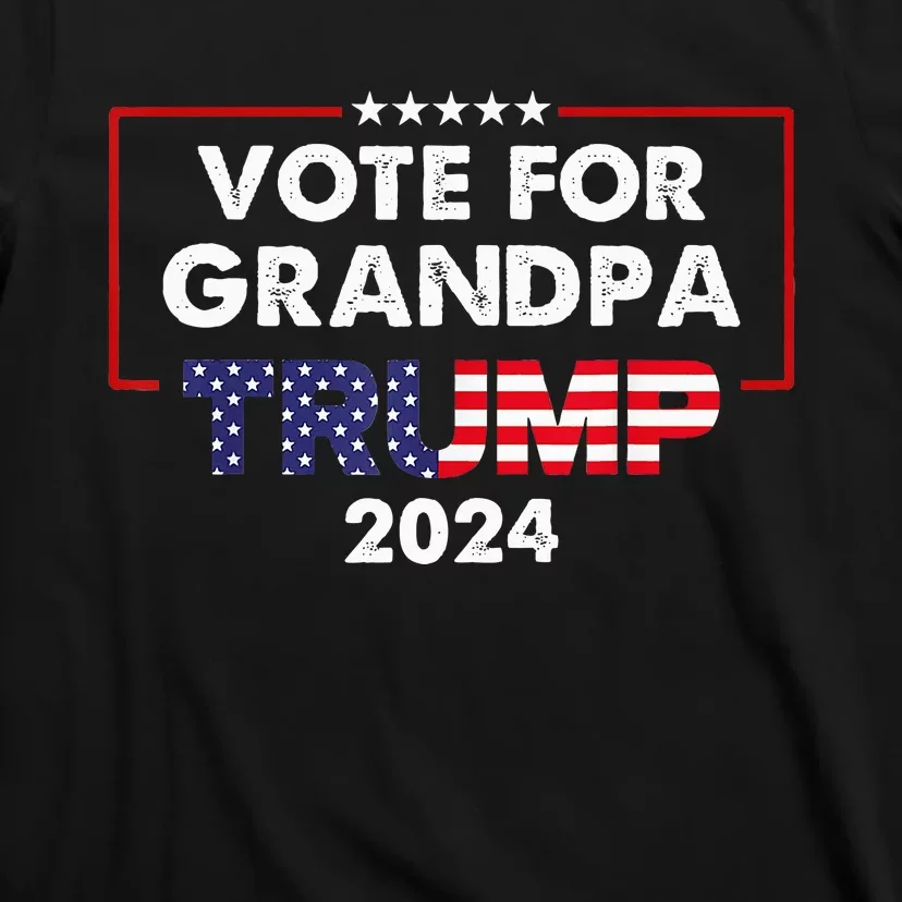 Vote For Grandpa Trump 2024 Election November 5th 2024 T-Shirt