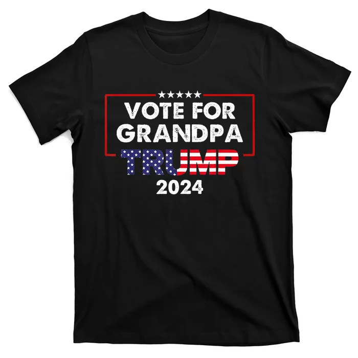 Vote For Grandpa Trump 2024 Election November 5th 2024 T-Shirt