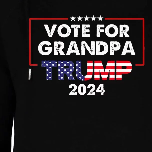 Vote For Grandpa Trump 2024 Election November 5th 2024 Womens Funnel Neck Pullover Hood