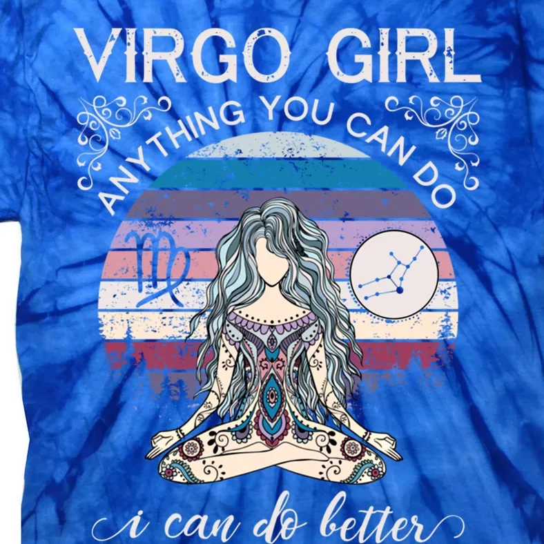 Virgo Funny Gift Retro Zodiac Gift Tie-Dye T-Shirt