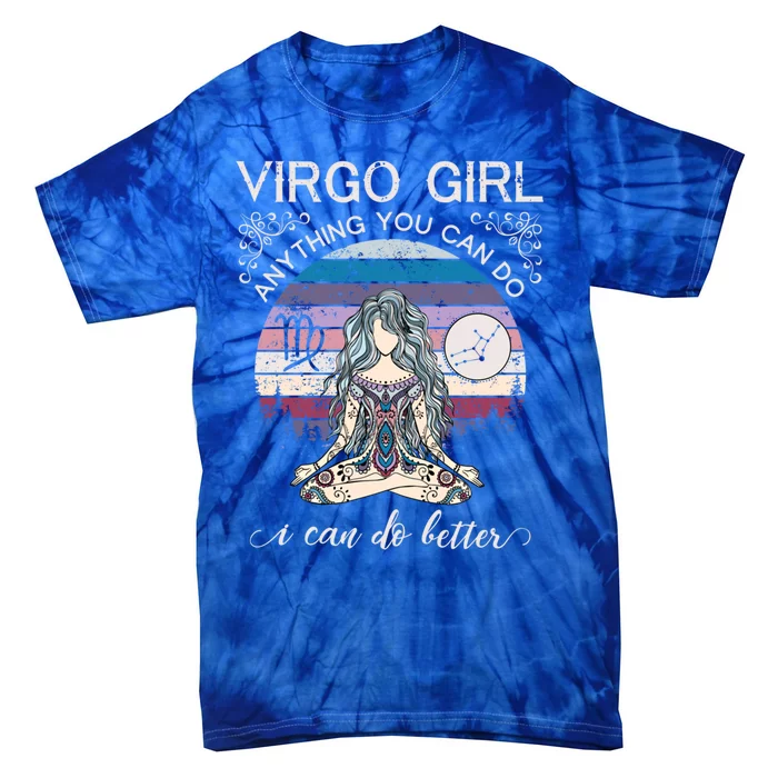 Virgo Funny Gift Retro Zodiac Gift Tie-Dye T-Shirt