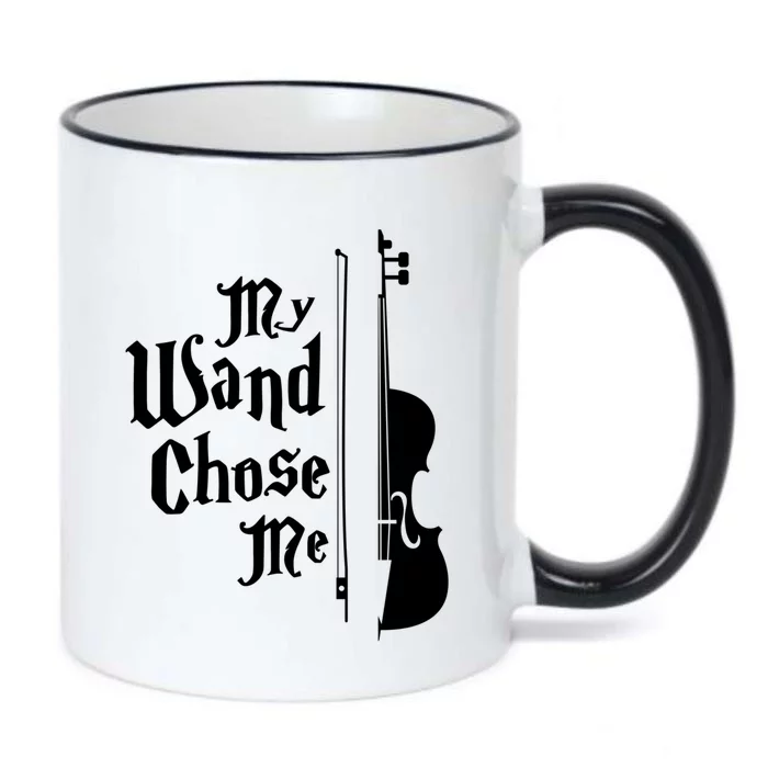 Violin Funny Giftmeaningful Gift My Wand Chose Me Magic Wizard Gift Black Color Changing Mug