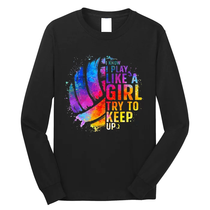 Volleyball For Girls College Volleyball Lovers Long Sleeve Shirt