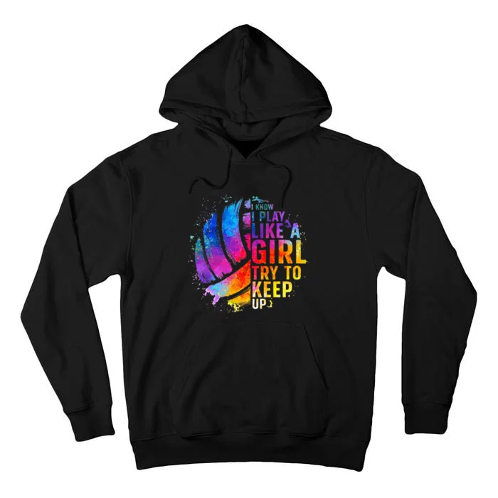 Volleyball For Girls College Volleyball Lovers Tall Hoodie