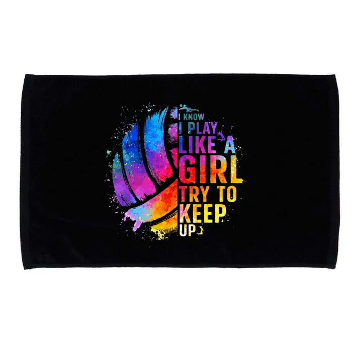 Volleyball For Girls College Volleyball Lovers Microfiber Hand Towel