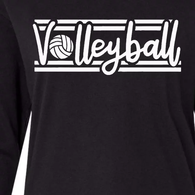 Volleyball For Girls Women Womens Cotton Relaxed Long Sleeve T-Shirt