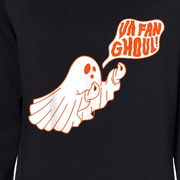 Va Fan Ghoul For Italian Funny Halloween Ghost Womens California Wash Sweatshirt