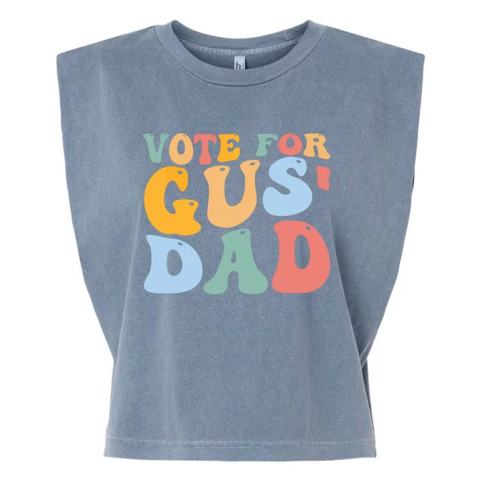 Vote For Gus Dad Team Gus Tim Walz Gus Walz Vp Garment-Dyed Women's Muscle Tee