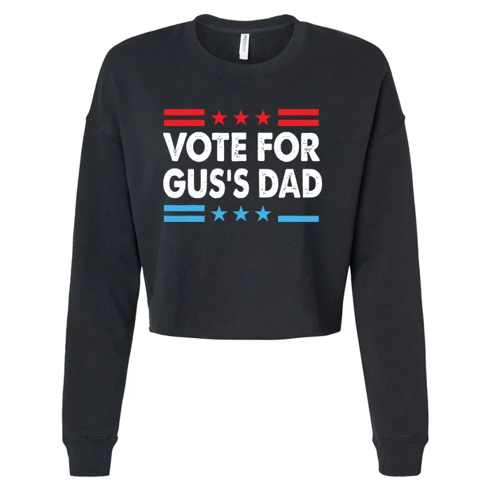 Vote For Guss Dad Gus Walz Vote Harris Walz Cropped Pullover Crew