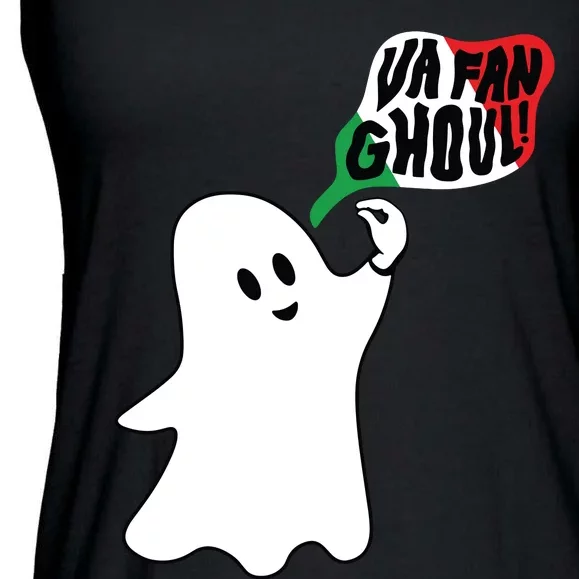 Va Fan Ghoul Ghost Italian Halloween Ladies Essential Flowy Tank