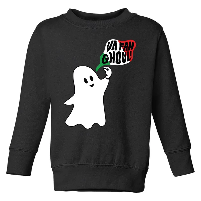 Va Fan Ghoul Ghost Italian Halloween Toddler Sweatshirt