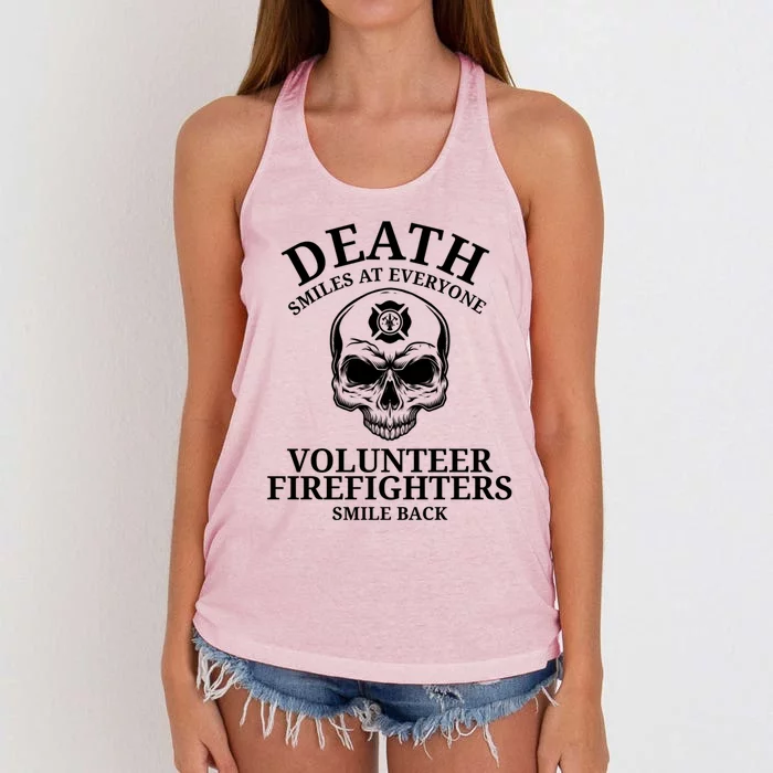 Volunteer Firefighter Gift For Firefighters Meaningful Gift Women's Knotted Racerback Tank