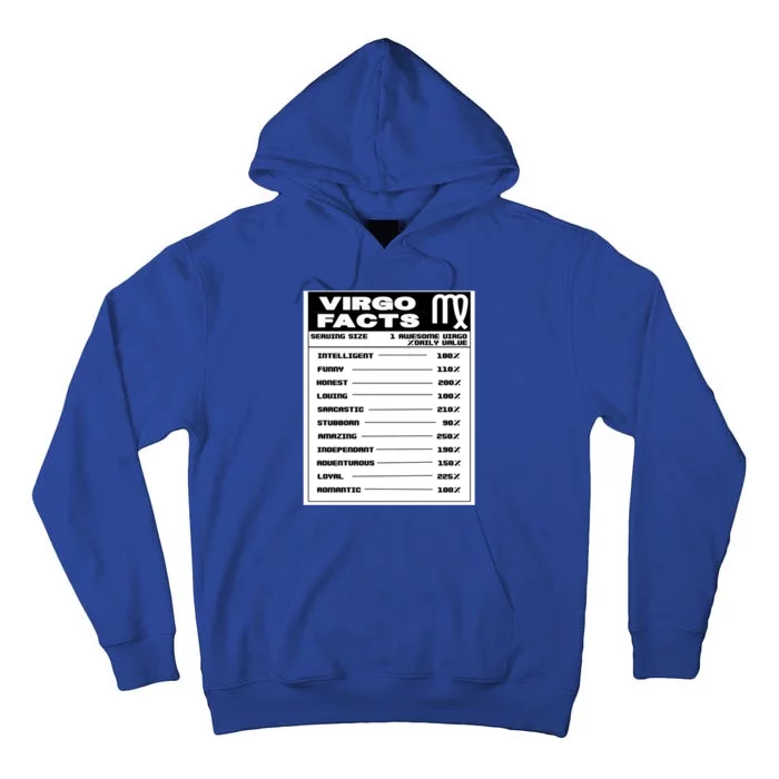 Virgo Facts Gift Tall Hoodie