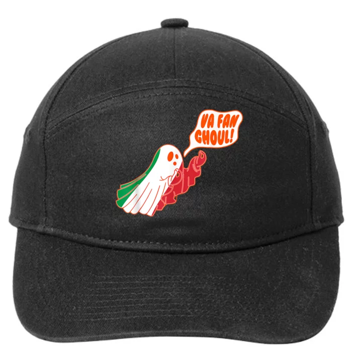 Va Fan Ghoul For Italian Funny Halloween Ghost 7-Panel Snapback Hat