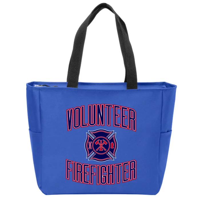 Volunteer Firefighter Gift Zip Tote Bag