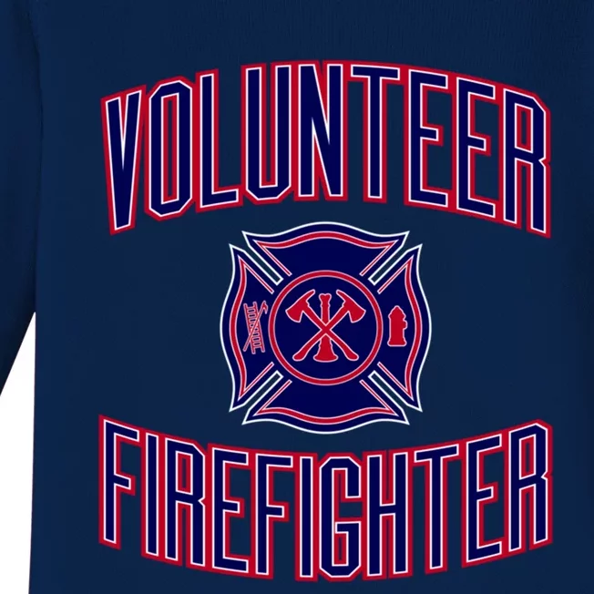 Volunteer Firefighter Gift Baby Long Sleeve Bodysuit