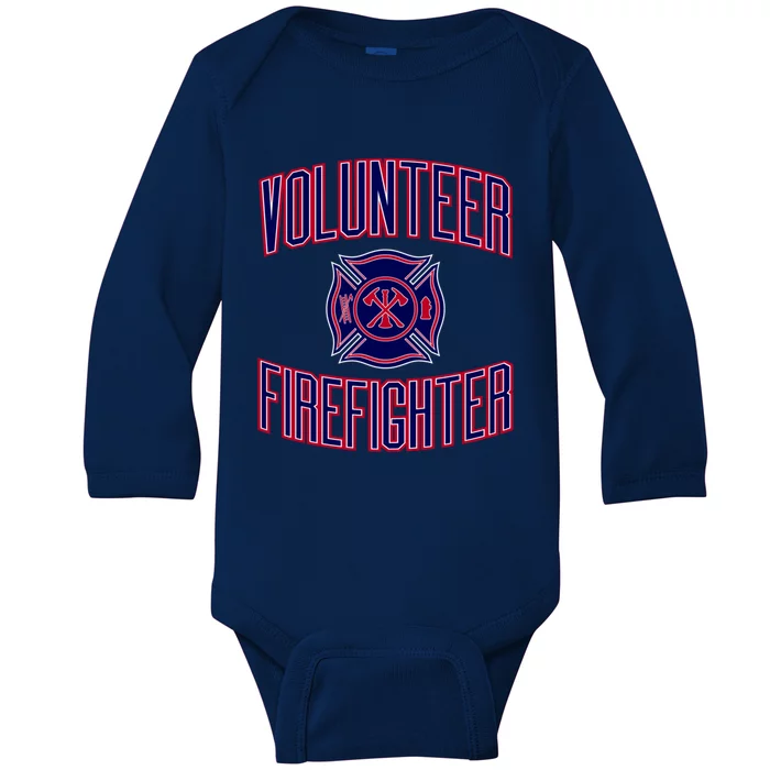 Volunteer Firefighter Gift Baby Long Sleeve Bodysuit