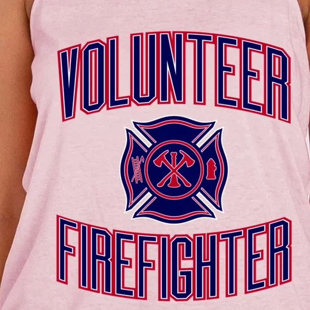 Volunteer Firefighter Gift Women's Knotted Racerback Tank