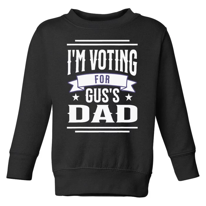 Voting For Gus Dad 2024 Coach And Comrade Kamala For People Toddler Sweatshirt