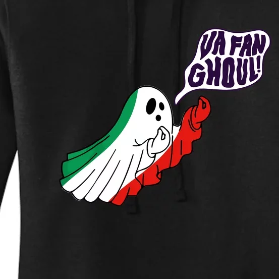 Va Fan Ghoul Italian Funny Halloween Ghost Women's Pullover Hoodie