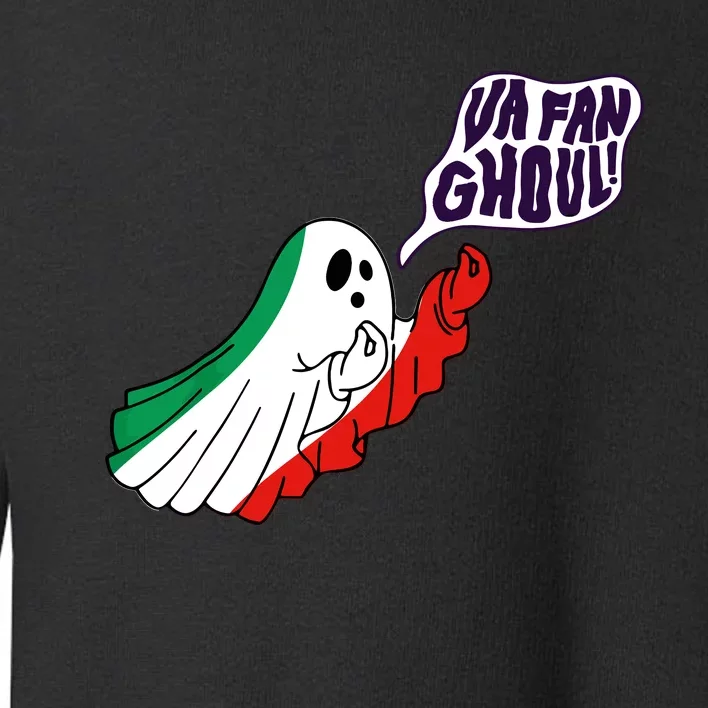 Va Fan Ghoul Italian Funny Halloween Ghost Toddler Sweatshirt