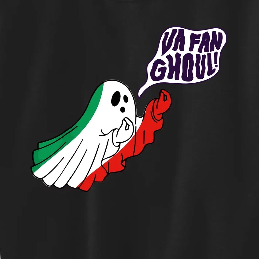 Va Fan Ghoul Italian Funny Halloween Ghost Kids Sweatshirt