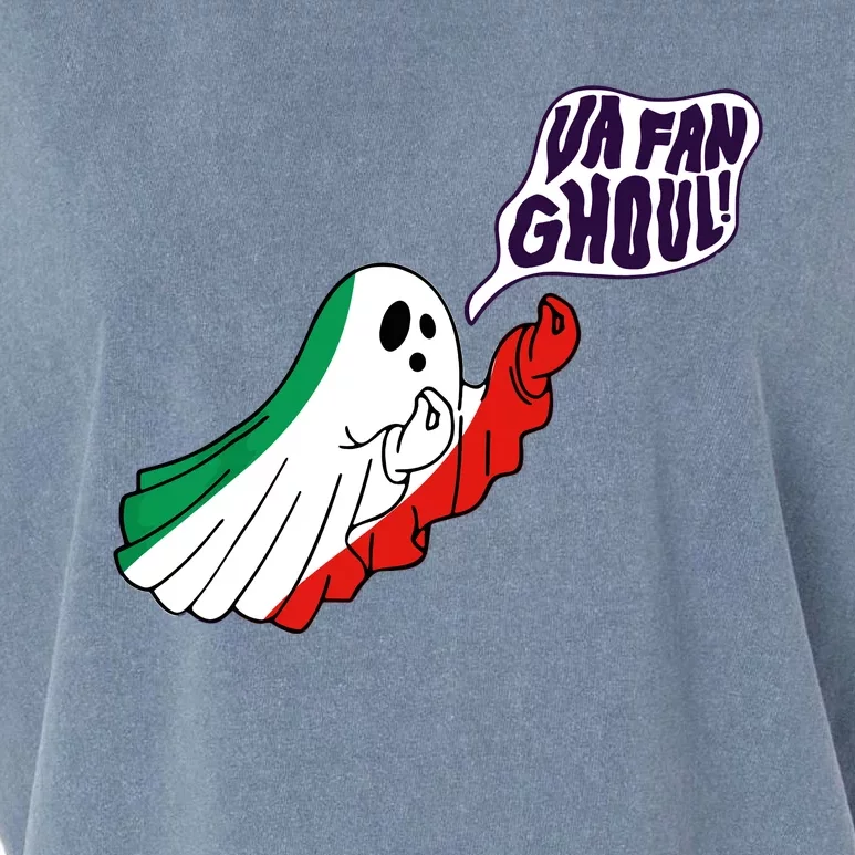 Va Fan Ghoul Italian Funny Halloween Ghost Garment-Dyed Women's Muscle Tee