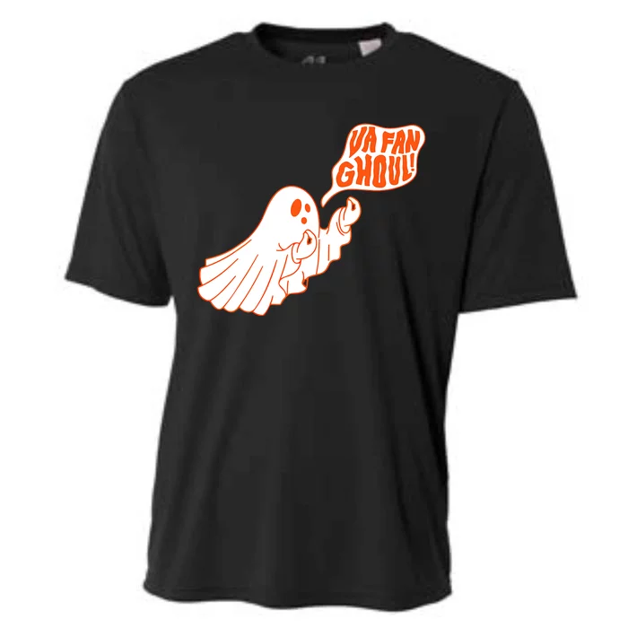 Va Fan Ghoul Italian Funny Halloween Ghost Cooling Performance Crew T-Shirt