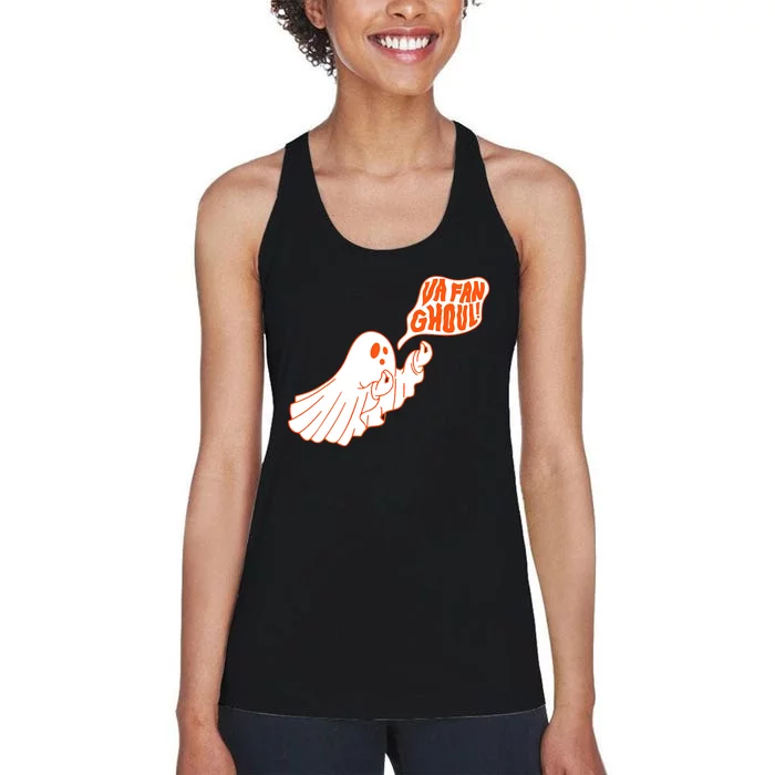 Va Fan Ghoul Italian Funny Halloween Ghost Women's Racerback Tank